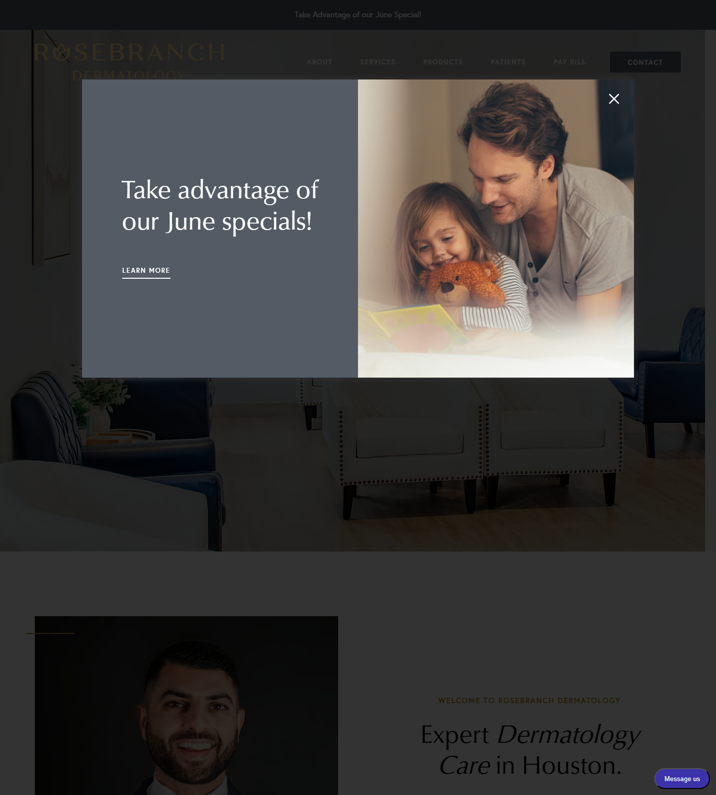 Rosebranch Dermatology — Rosebranch Dermatology website homepage (Friendswood, TX plastic & cosmetic surgery)
