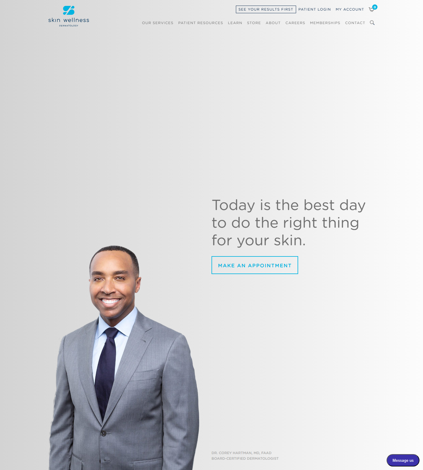 Skin Wellness Dermatology — Skin Wellness Dermatology website homepage (Birmingham, AL)
