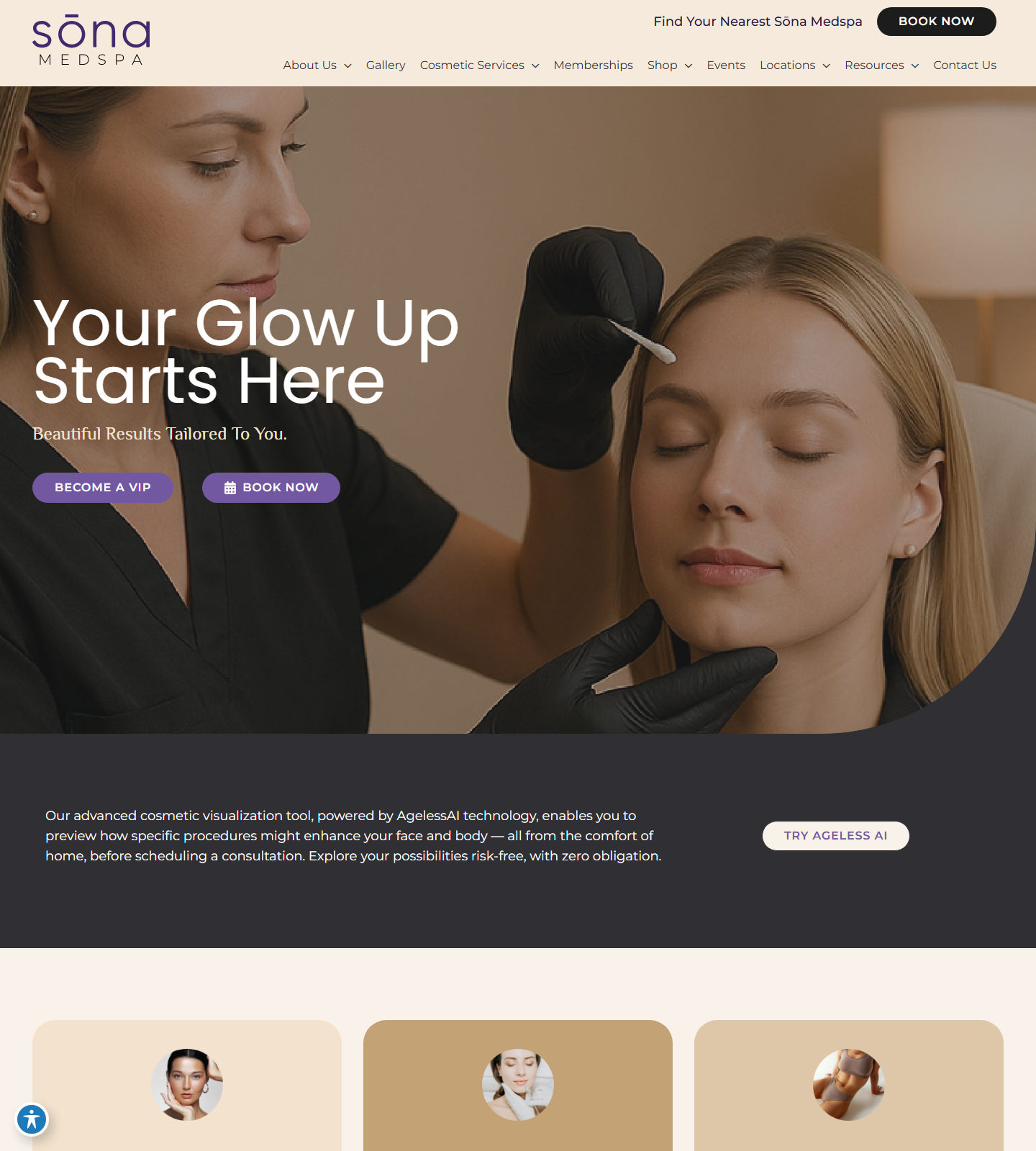 Sona MedSpa of Richmond — Sona MedSpa of Richmond website homepage (Glen Allen, VA)