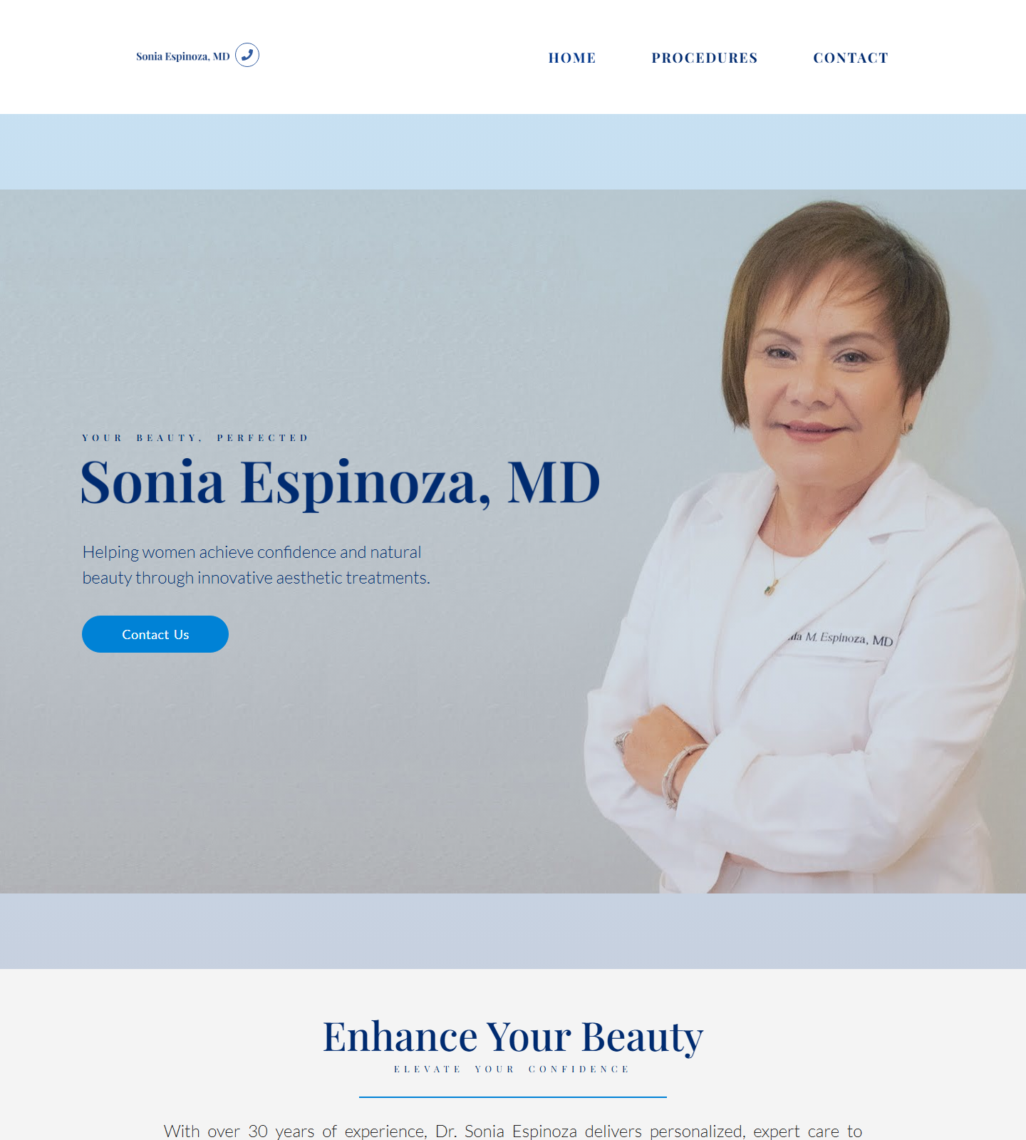Sonia Espinoza — Sonia Espinoza website homepage (Maitland, FL)