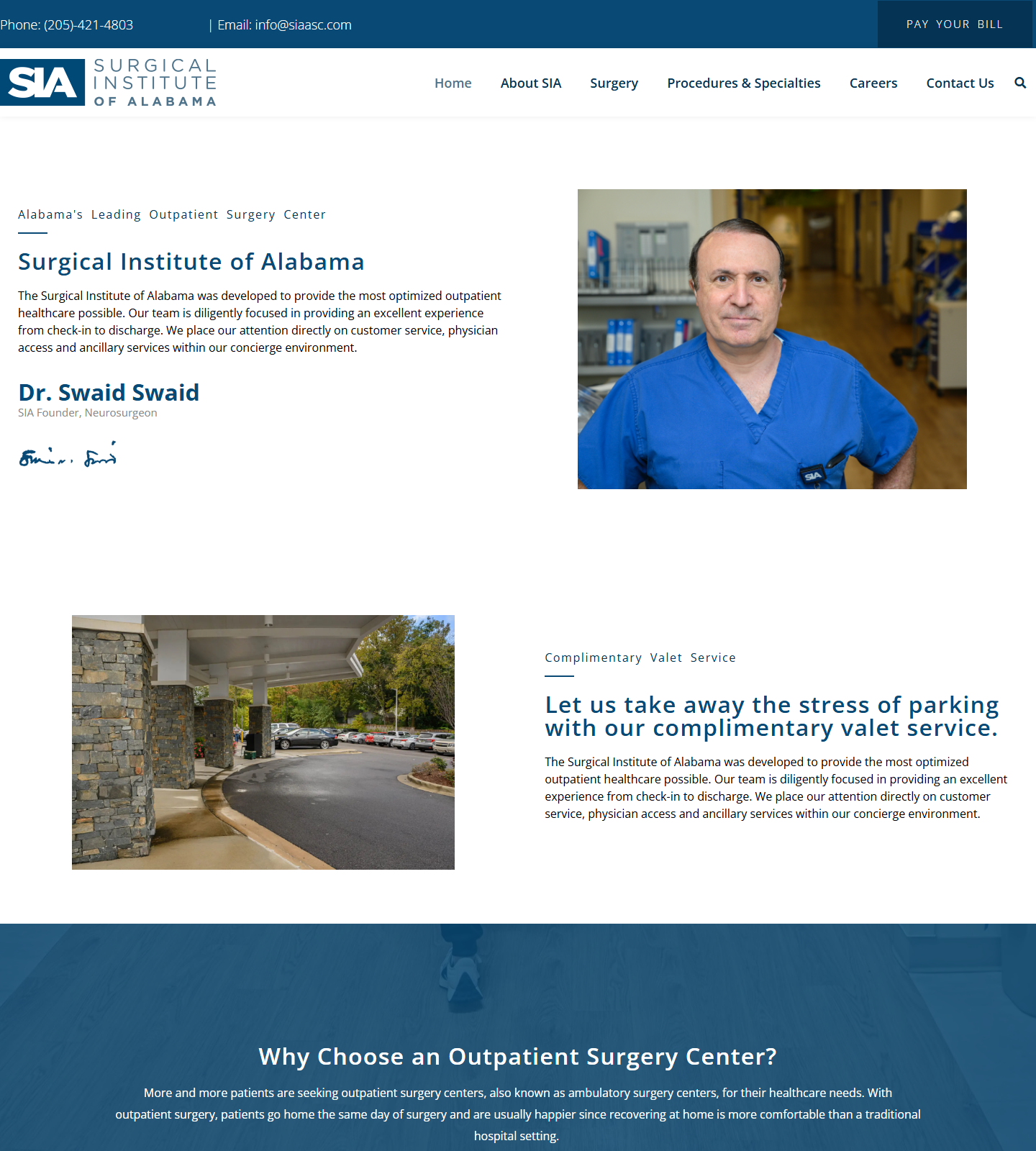 Surgical Institute of Alabama — Surgical Institute of Alabama website homepage (Vestavia Hills, AL)