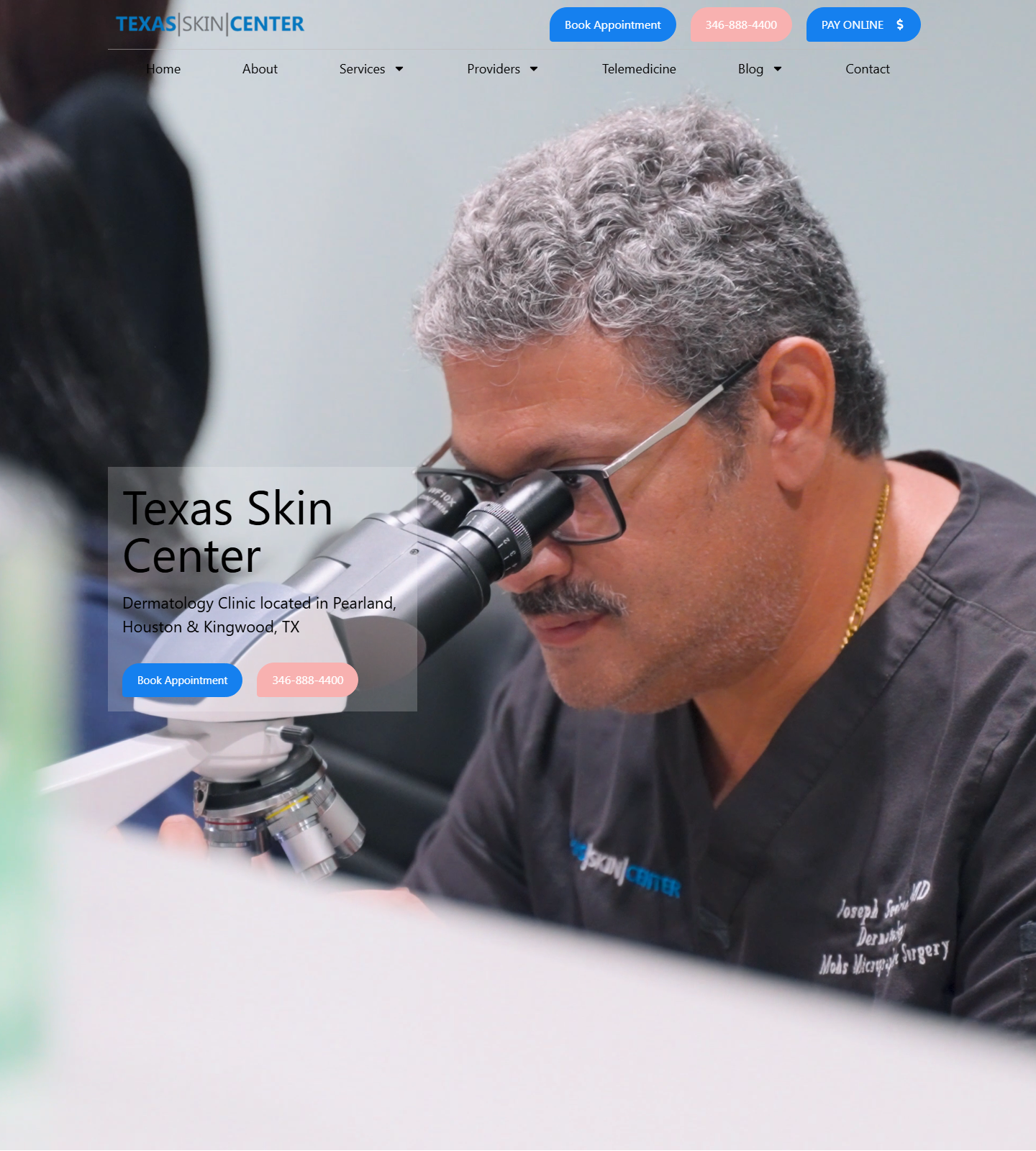 Texas Skin Center — Texas Skin Center website homepage (Kingwood, TX plastic & cosmetic surgery)