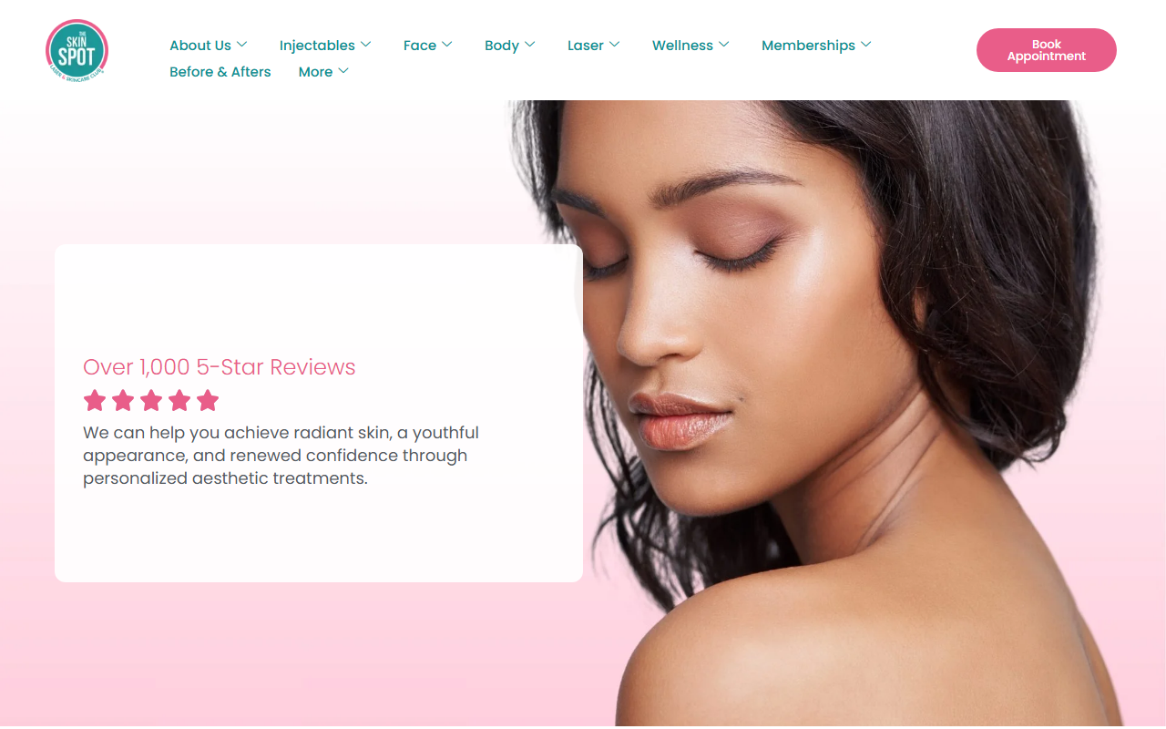 Skin Spot Laser Club — Skin Spot Laser Club website homepage (Cape Coral, FL plastic & cosmetic surgery)
