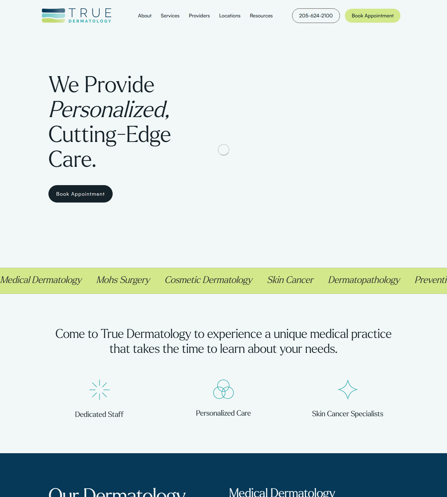 True Dermatology - Birmingham — True Dermatology - Birmingham website homepage (Birmingham, AL)