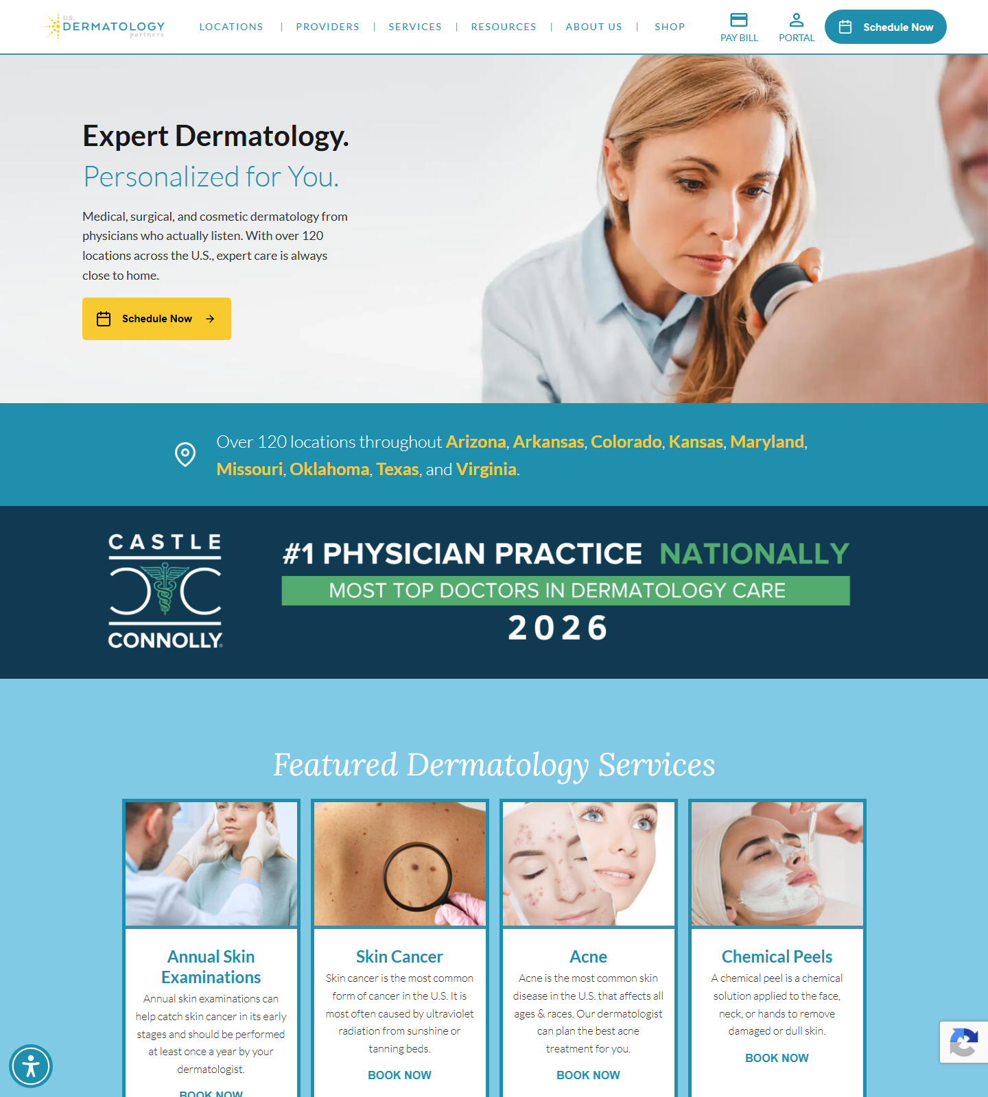 U.S. Dermatology Partners — U.S. Dermatology Partners website homepage (Midlothian, VA)