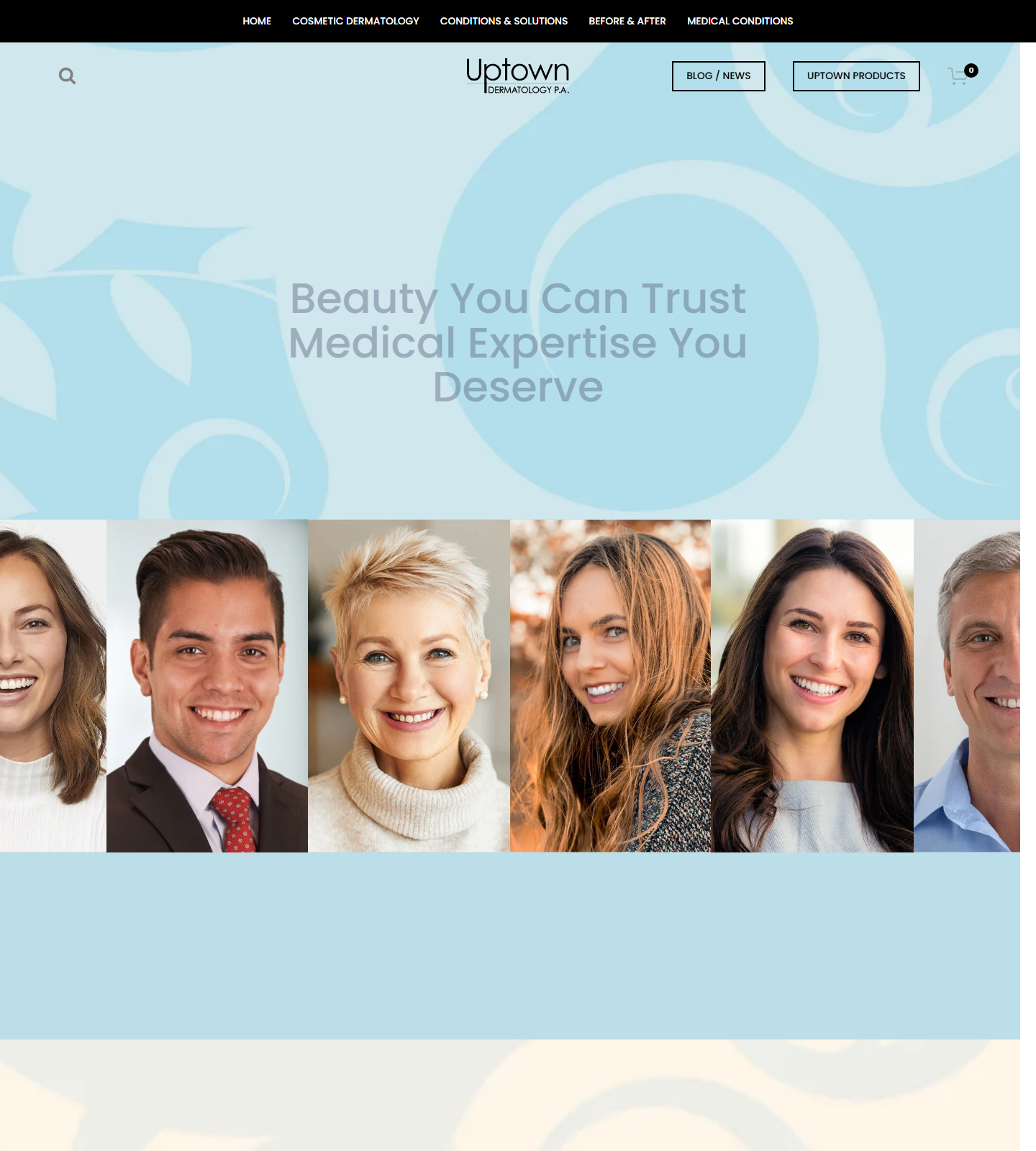 Uptown Dermatology — Uptown Dermatology website homepage (Houston, TX plastic & cosmetic surgery)