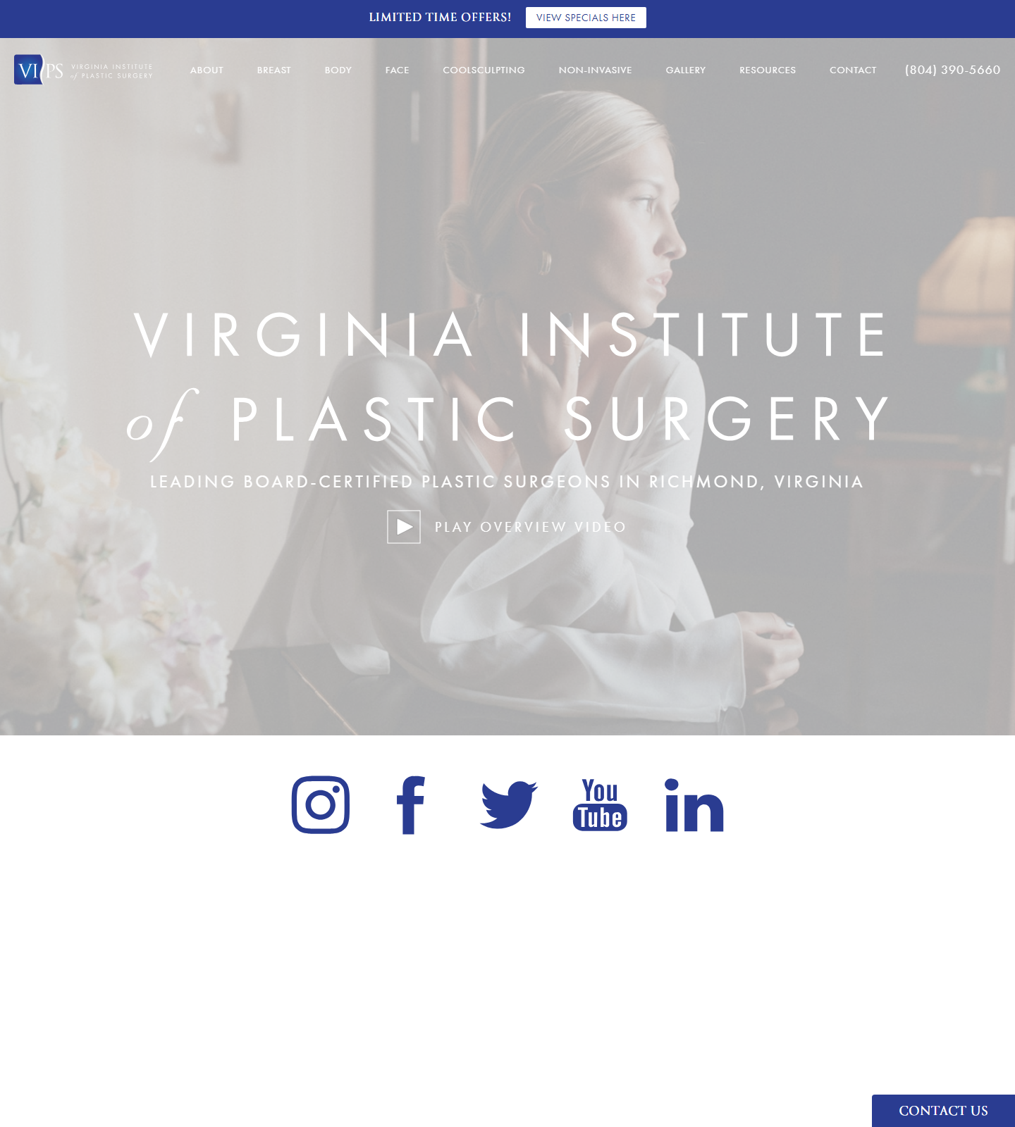 Virginia Institute of Plastic Surgery Richmond — Virginia Institute of Plastic Surgery Richmond website homepage (Richmond, VA)