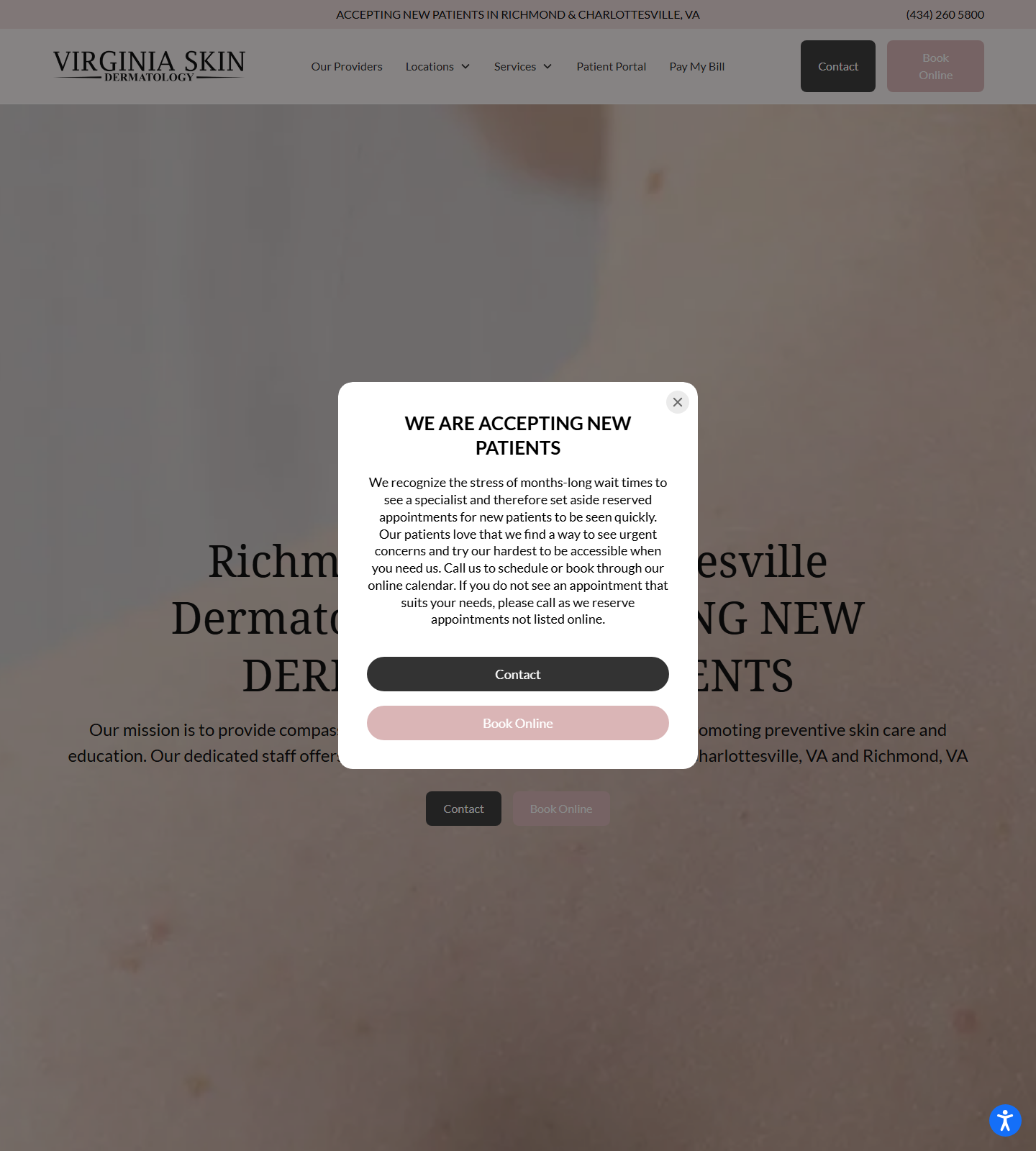 Virginia Skin Dermatology — Virginia Skin Dermatology website homepage (Richmond, VA)