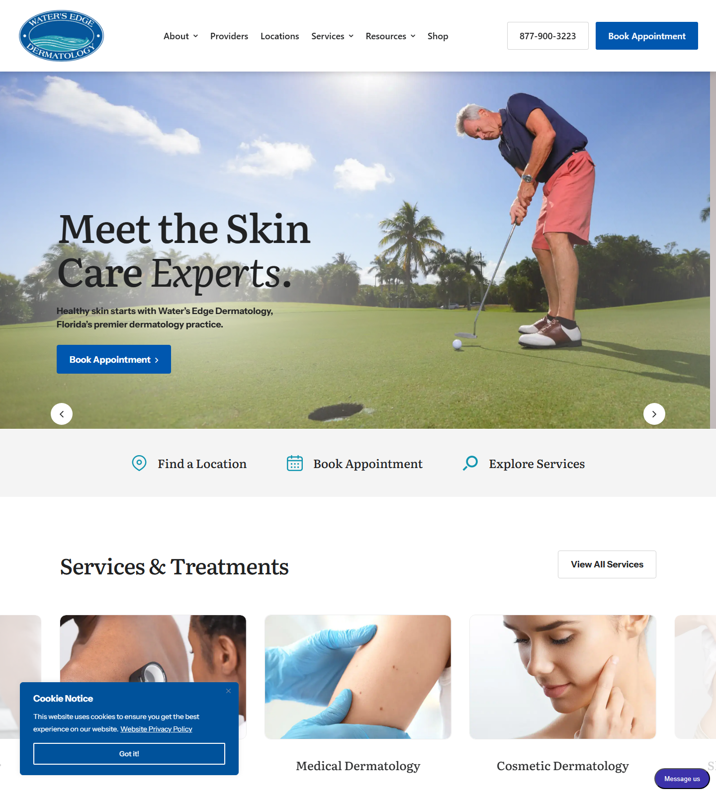 Water's Edge Dermatology - St Cloud — Water's Edge Dermatology - St Cloud website homepage (St Cloud, FL)