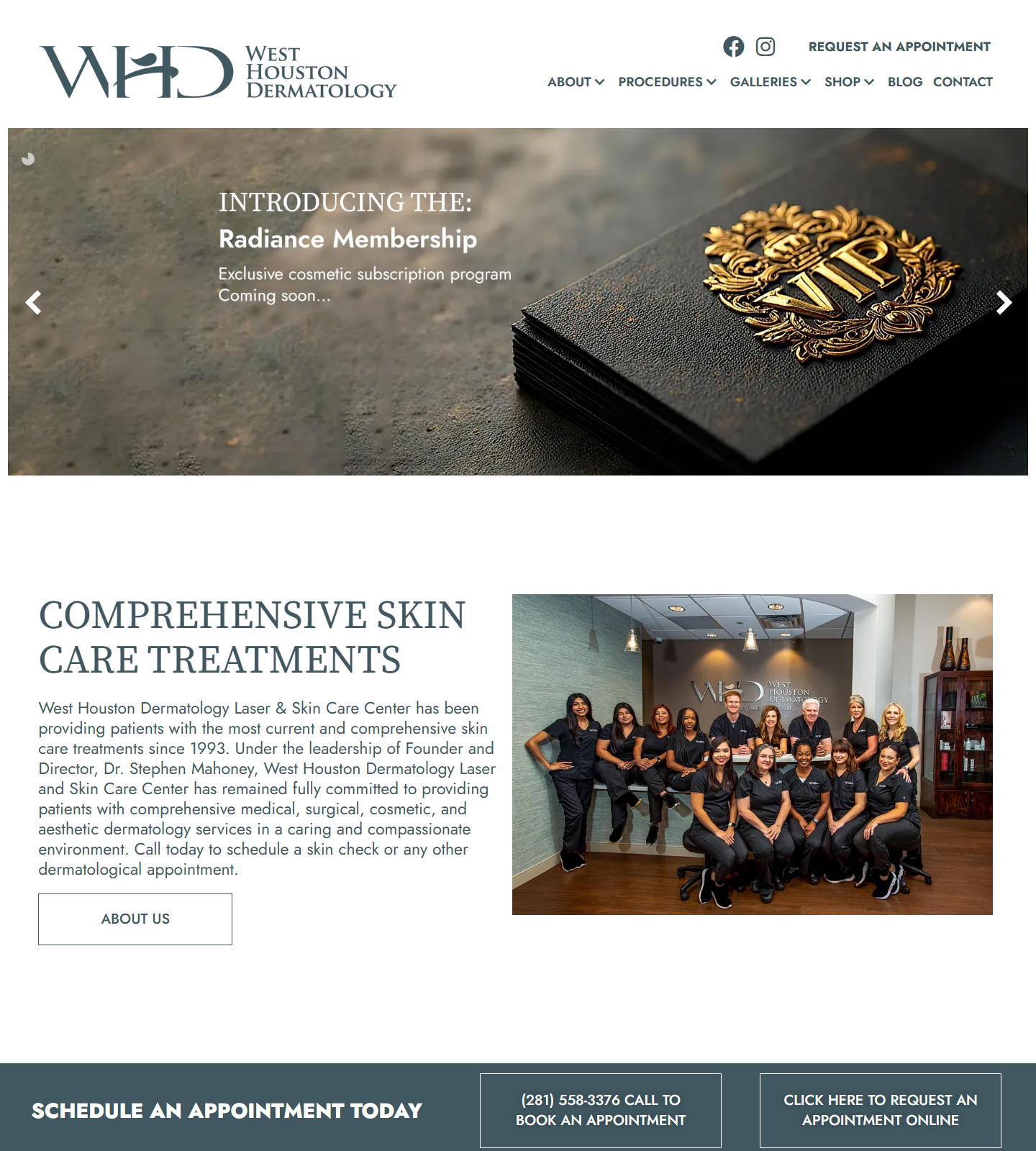 West Houston Dermatology — West Houston Dermatology website homepage (Houston, TX plastic & cosmetic surgery)